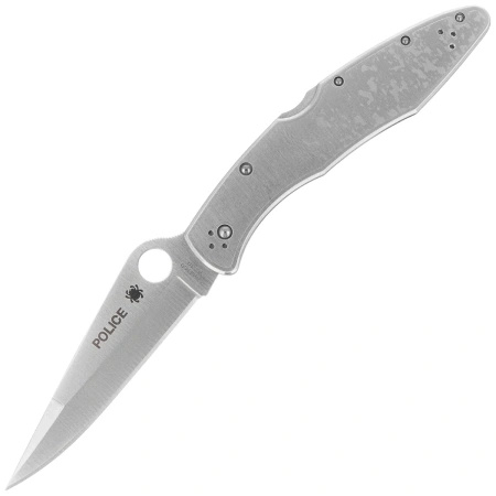 Spyderco Police Model Stainless Steel Plain Folding Knife - C07P