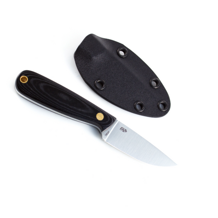 Brisa Necker 70 F knife - Black Micarta - Kydex scabbard