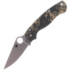 Spyderco Para Military 2 G-10 Camo Plain Folding Knife - C81GPCMO2