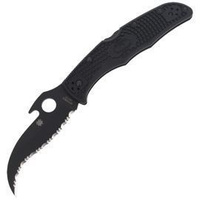 Spyderco Matriarch 2 FRN Emerson Opener Black Blade Folding Knife (C12SBBK2W)