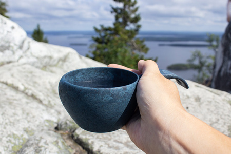 KUPILKA 21 - Mug - Kuksa - Blue