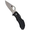 Spyderco Manbug Lightweight Black Plain Folding Knife - MBKP