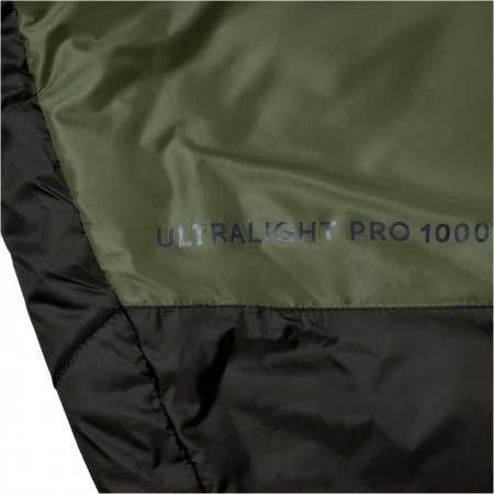 Alpinus - Ultralight Pro 1000 sleeping bag for left-handed people - green