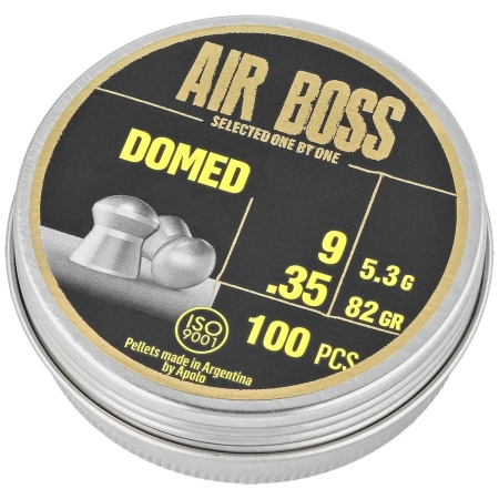 Apolo - Air Boss Domed 9 mm shotgun shell, 100 rounds. 5.30g/82.0gr (30400)