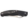 Spyderco UK Penknife FRN Black Drop Point Plain Folding Knife - C94PBK3