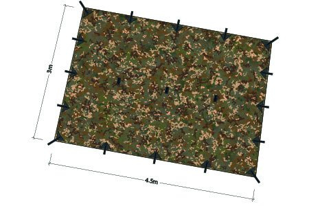 Camping sheet - Tarp XL 4.5x3 - DD Hammocks - MC
