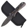 CIVIVI Elementum Flipper Knife Shredded Carbon Fiber / Golden Shred, Black Damascus (C907C-DS1)