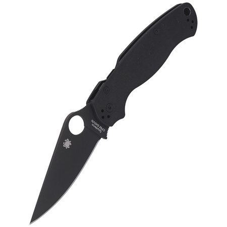 Spyderco Para Military 2 G-10 Black / Black Blade Folding Knife - C81GPBK2