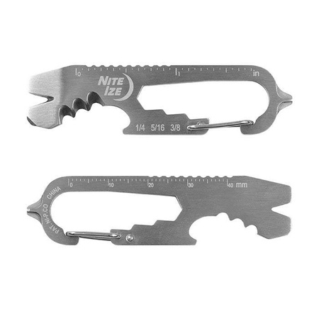 Key ring - MicroTool - Nite Ize - DoohicKey+ Key-Tool - Silver