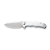 Civivi Button Lock Praxis Silver Aluminum, Satin Nitro-V Folding Knife (C18026E-2)