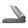 Civivi Nugz Black G10 folding knife, Damascus by Matthew Wehrwein (C23060-DS1)
