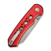 Civivi Pragma Prime Red Aluminum, Stonewashed 14C28N Folding Knife (C24067-2)