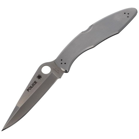 Spyderco Police Model Stainless Steel Plain Folding Knife - C07P