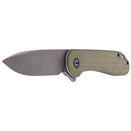 CIVIVI Elementum Flipper Knife Olive Micarta, Satin Finish (C907S)