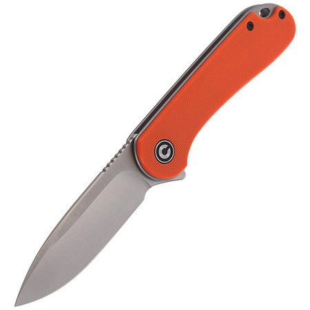 CIVIVI Elementum Flipper Orange G10 knife, Satin Finish (C907R)