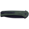 CIVIVI Conspirator Green Micarta Knife, Black Stonewashed (C21006-2)