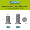 Civivi Satin Stainless Steel T6 3.8 mm clip screws - 10 pcs. (CA-12A)