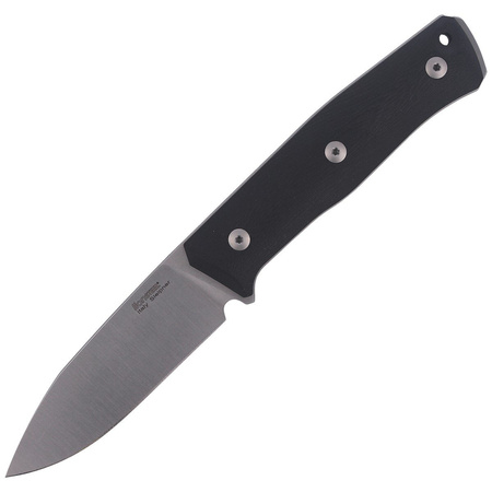 LionSteel Bushcraft G10 Black / Satin Blade knife (B35 GBK)