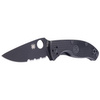 Spyderco Tenacious FRN Black, Black Blade Spyder Folding Knife (C122PSBBK)