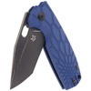 FOX Core Tanto Blue FRN Folding Knife, Black Top Shield N690Co by Jesper Voxnæs (FX-612 BLB)