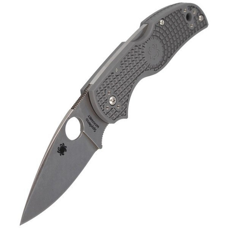 Spyderco Native 5 FRN Grey Maxamet Plain Folding Knife (C41PGY5)