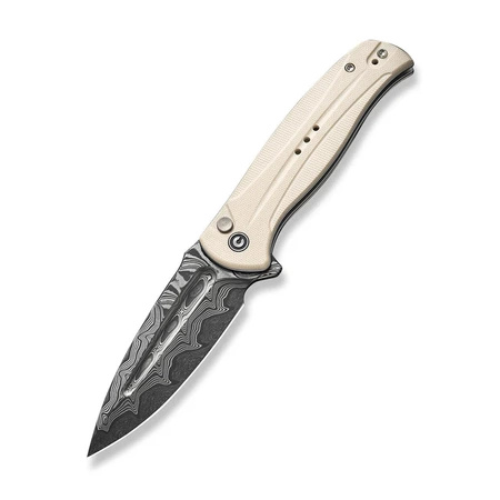 Civivi Incindie Ivory G10 Folding Knife, Damascus (C23053-DS1)