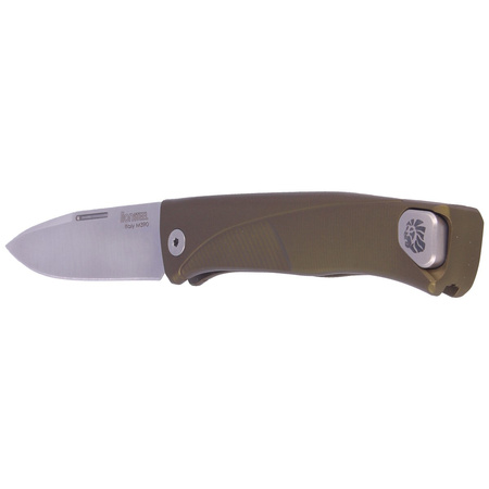 LionSteel Thrill Green Aluminum Folding Knife, Satin M390 by Molletta (TL A GS)