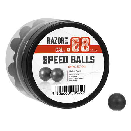 RazorGun - Rubber bullets cal. .68 / 20 pcs. for Umarex T4E HDS and SG-68