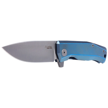 LionSteel Myto Folding Knife, Blue Titanium, Satin M390 by Molletta (MT01 BL)