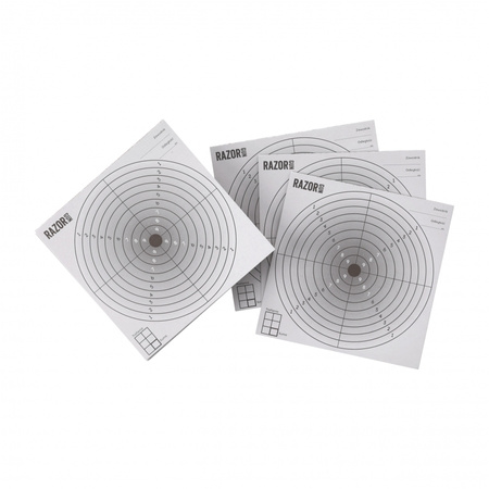 RazorGun - RGun Shooting Shield 14x14 black center - 100 pcs