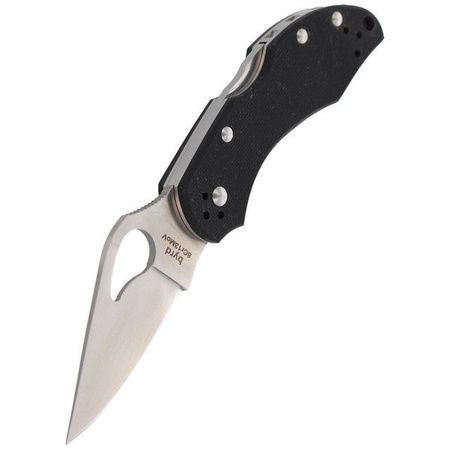 Spyderco Byrd Robin 2 G-10 Black Plain Folding Knife (BY10GP2)