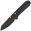 Civivi Yonder Black Burlap Micarta Folding Knife, Blackstonewashed 14C28N by Zac Whitmore (C23073B-2)