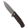 LionSteel Myto Earth Brown Aluminum, Stone Washed M390 Folding Knife by Molletta (MT01A ES)