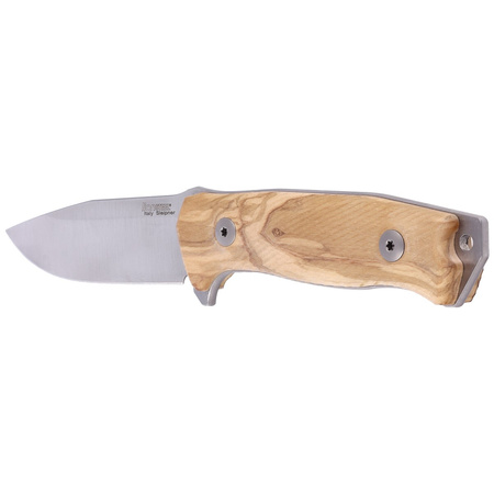 LionSteel G10 Canvas Olive Woods knife, Satin Blade (M5 UL)