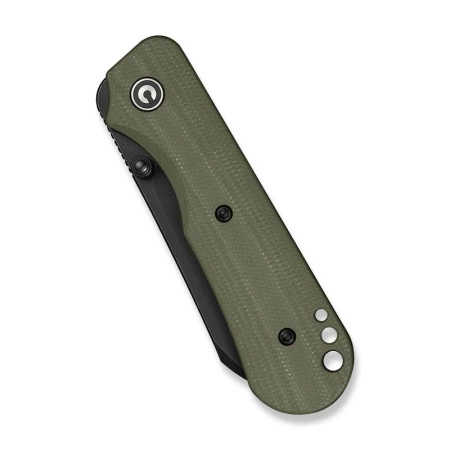 Civivi Crabby OD Green G10 Folding Knife, Black Stonewashed 14C28N by Ken Onion Jr. (C24055-1)