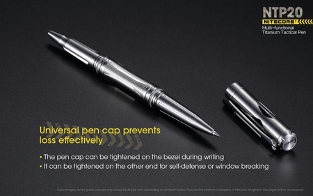 Nitecore NTP20 titanium tactical pen