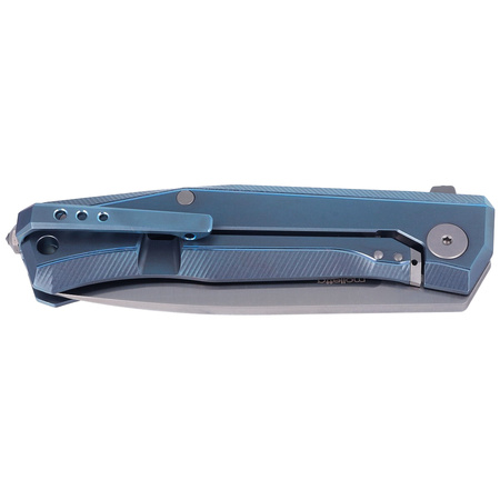 LionSteel Myto Folding Knife, Blue Titanium, Satin M390 by Molletta (MT01 BL)