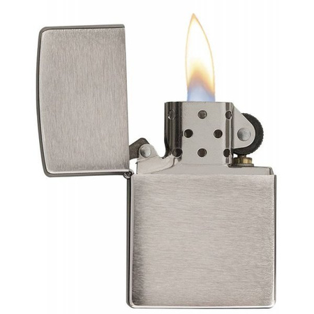 Zippo Brushed Chrome Gasoline Lighter