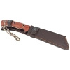 Muela Sherpa 18-C Brown Micarta machete, Satin MoVa