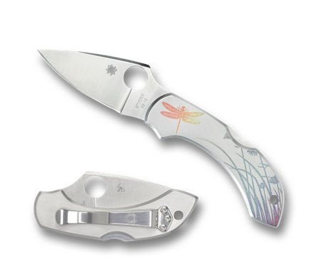 Spyderco Dragonfly Tattoo Stainless Plain VG10 (C28PT)