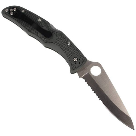 Spyderco Endura 4 Lightweight Foliage Green Combination Folding Knife (C10PSFG)