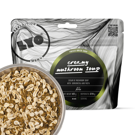 Lyo Food Expedition - Freeze-dried food ration - Cream of Mushroom soup with Gorgonzola and Pasta 370g