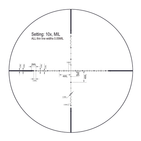 VictOptics - S4 3-12x40 SFP rifle scope - MDL - Black - OPSL31