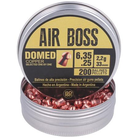 Apolo - Air Boss Domed Copper 6.35 mm shotgun shell, 200 rounds. 2.20g/33.0gr (30200)