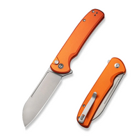 Civivi Chevalier II Folding Knife Orange Aluminum, Satin 14C28N (C20022B-2)