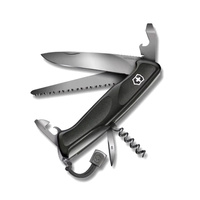Victorinox - Ranger 55 multifunction pocket knife - 10 functions - Onyx Black - 0.9563.C31P