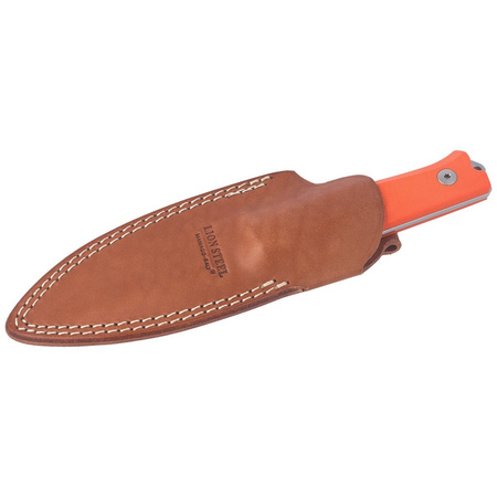 LionSteel Bushcraft G10 Orange / Stone Washed (B40 GOR) knife