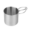Steel mug with folding handle - 0.6L - Mil-Tec