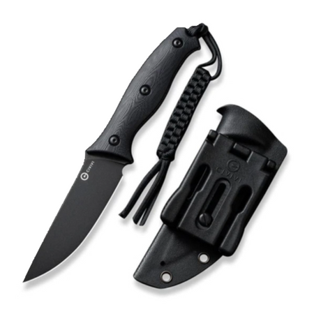 Civivi Stormridge Black G10, Black Stonewashed Nitro-V knife (C23041-1)