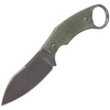 LionSteel H1 Karambit Canvas Green, Stone Washed Blade (H1 CVG) Knife